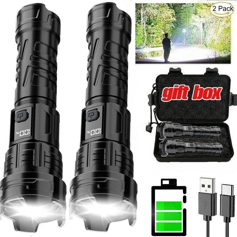 Fishing Light - Superheldere LED-zaklamp Oplaadbare USB-zaklamp Outdoor Zoom
