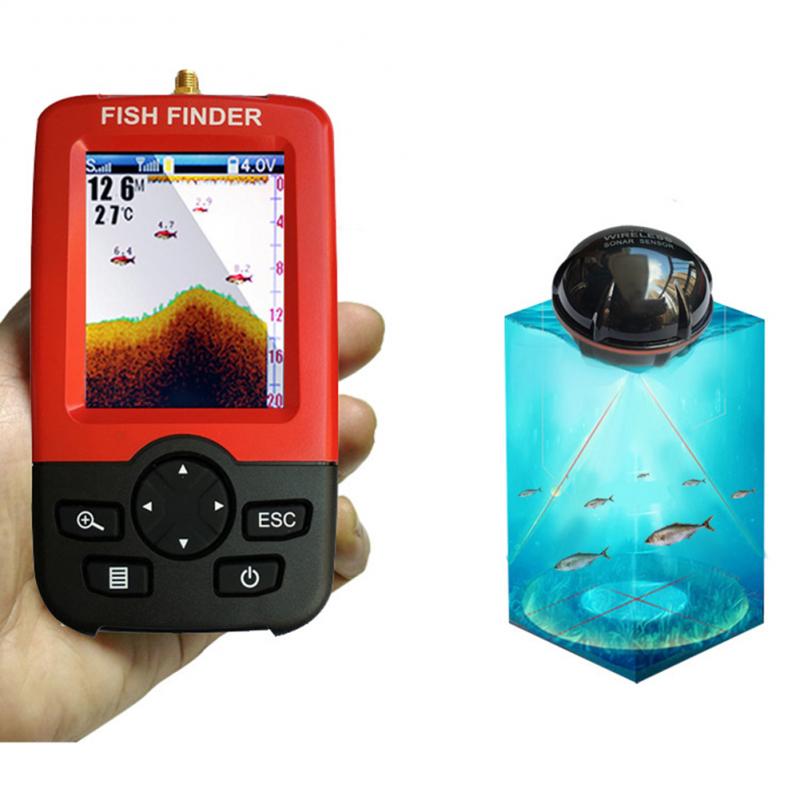 Draagbare dieptemeter met 100M - Fish Finder Portable recensie en prijs