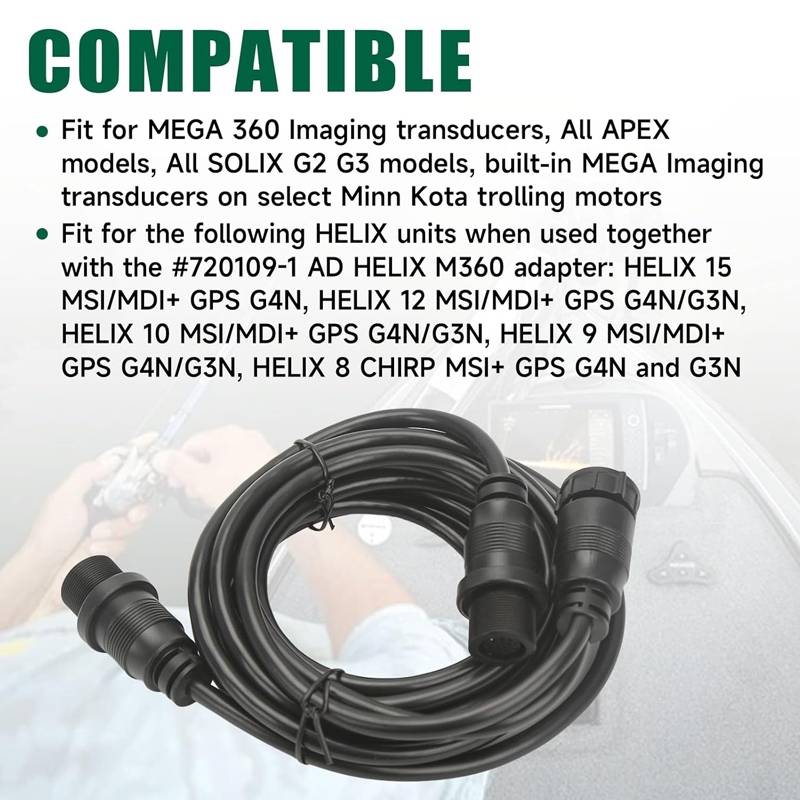 Fish Finders Adapterkabel 14 M - Fish Finder Cable recensie en prijs